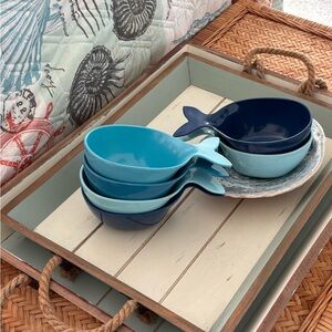 6  Sigrid Olsen Blue Whale Bowls Set